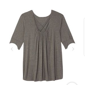 Charcoal Grey,Lattice Tee